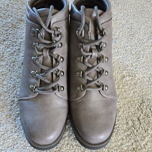 croft & barrow Taupe Lace-Up Ankle Boots